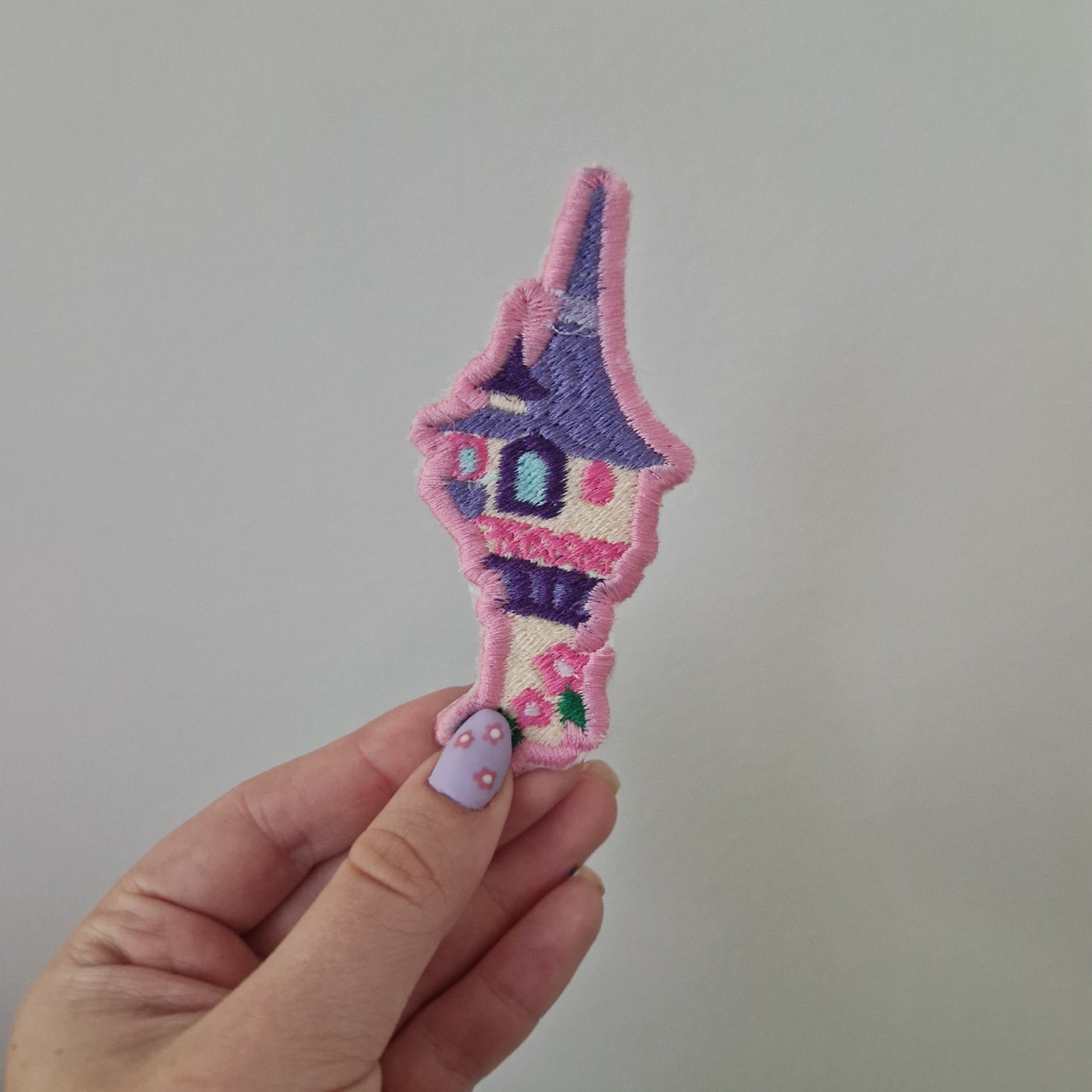 Princess Tower iron-on embroidered patch
