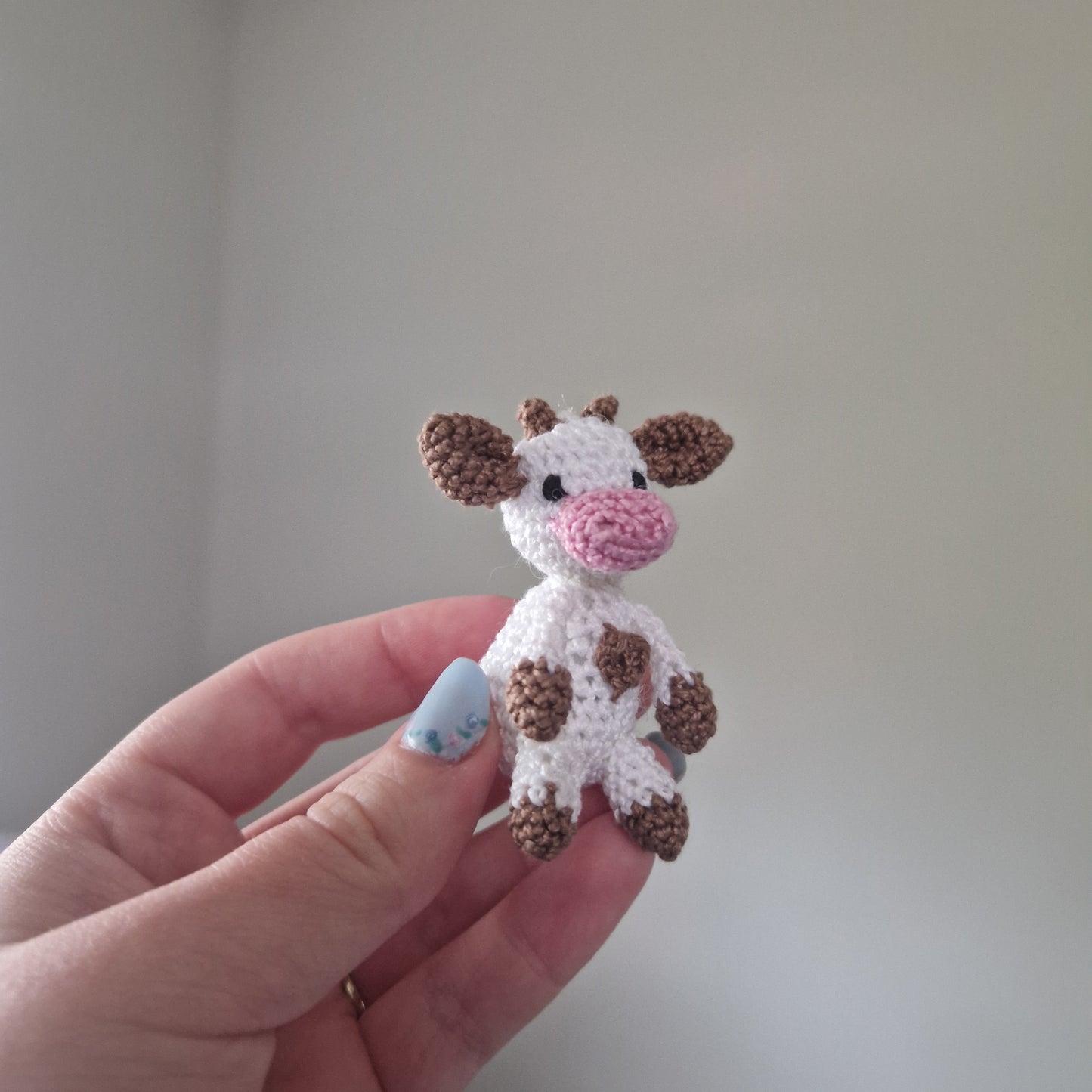 Microcrochet cow crochet plushie