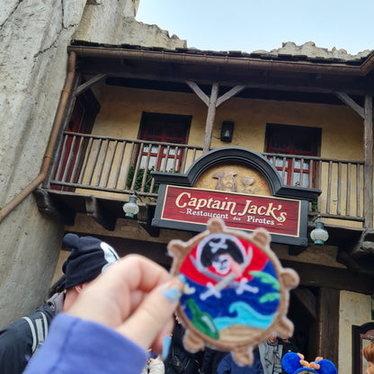 Captain Jack's iron-on embroidered patch