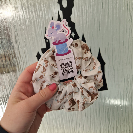 Woodland cotton hair scrunchie