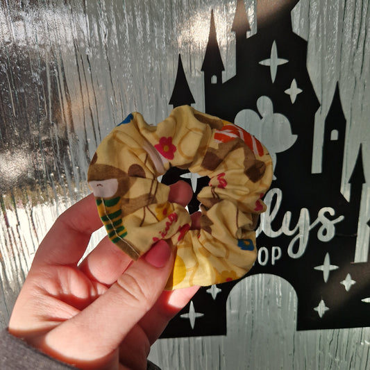 Bear cotton hair scrunchie