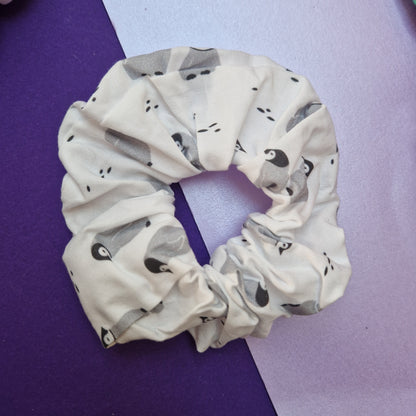 Penguin cotton hair scrunchie