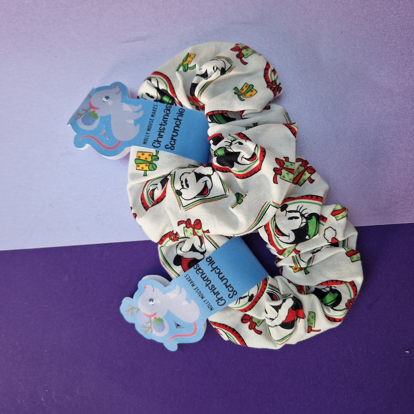 Mouse cotton hair scrunchie