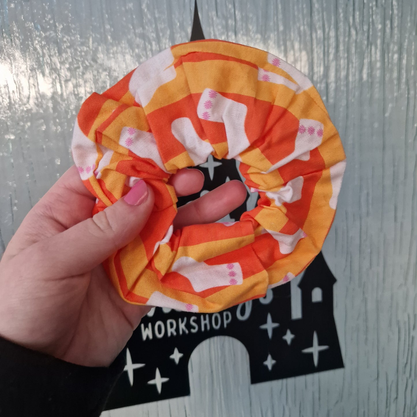 2319 sock cotton hair scrunchie