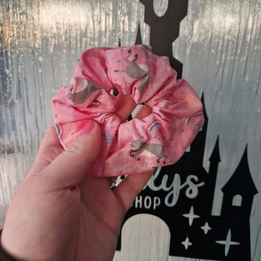 Dancing Donkey cotton hair scrunchie