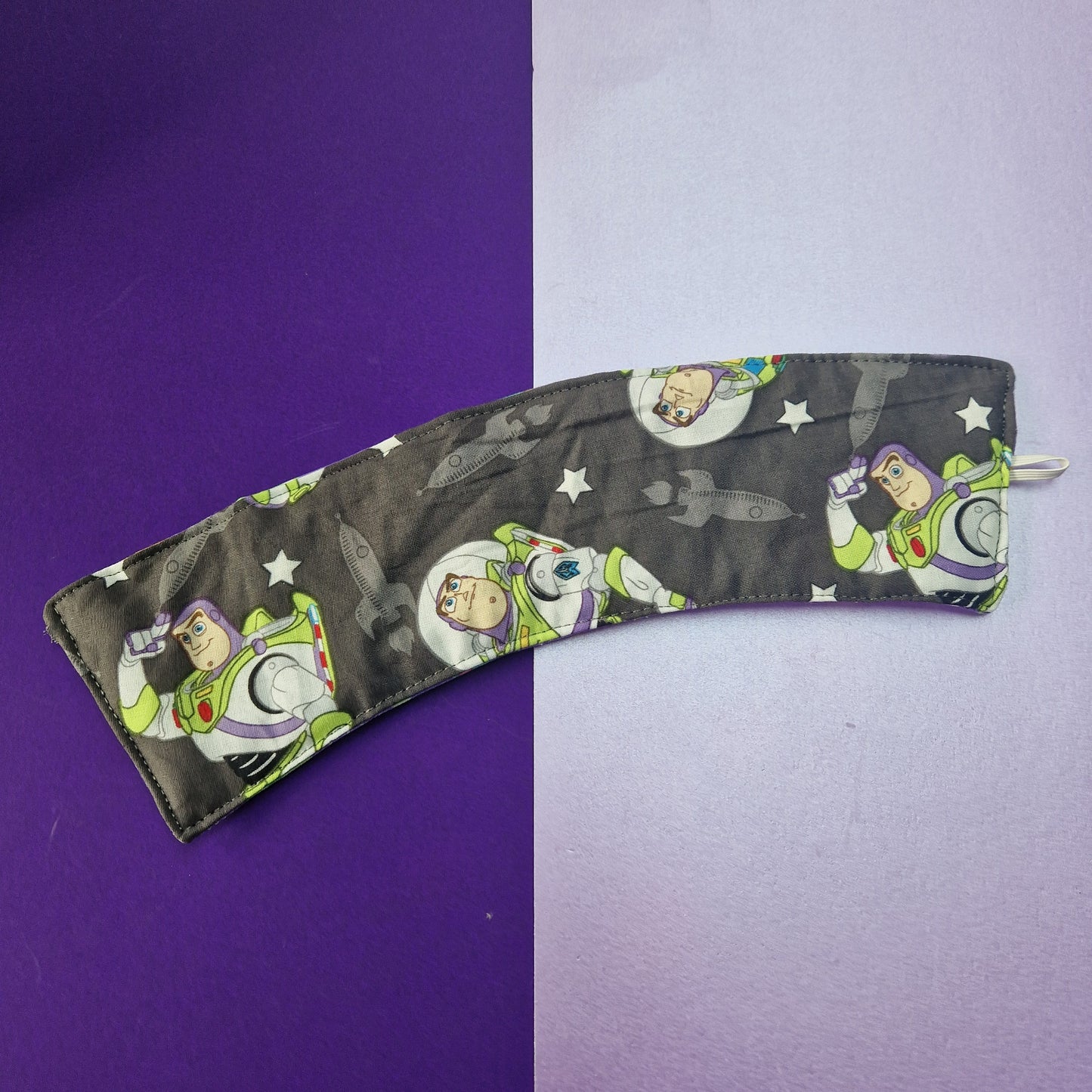 Infinity and Beyond cup blanket for hot or cold drinks
