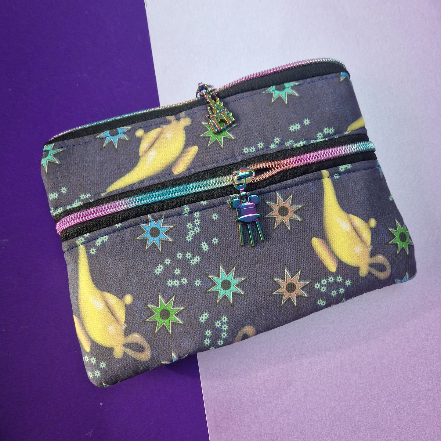 The Lamp double zipper pouch