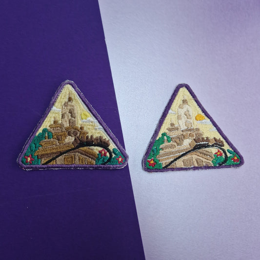 Practically perfect the temple iron-on embroidered patch