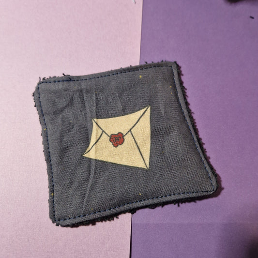 Letter reusable Terry towelling wipe