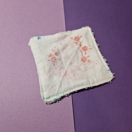 The first princess reusable Terry towelling wipe