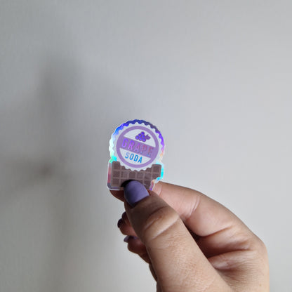 Wilderness Explorer sticker single or duo with a holographic outline