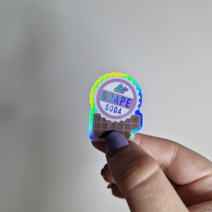Wilderness Explorer sticker single or duo with a holographic outline