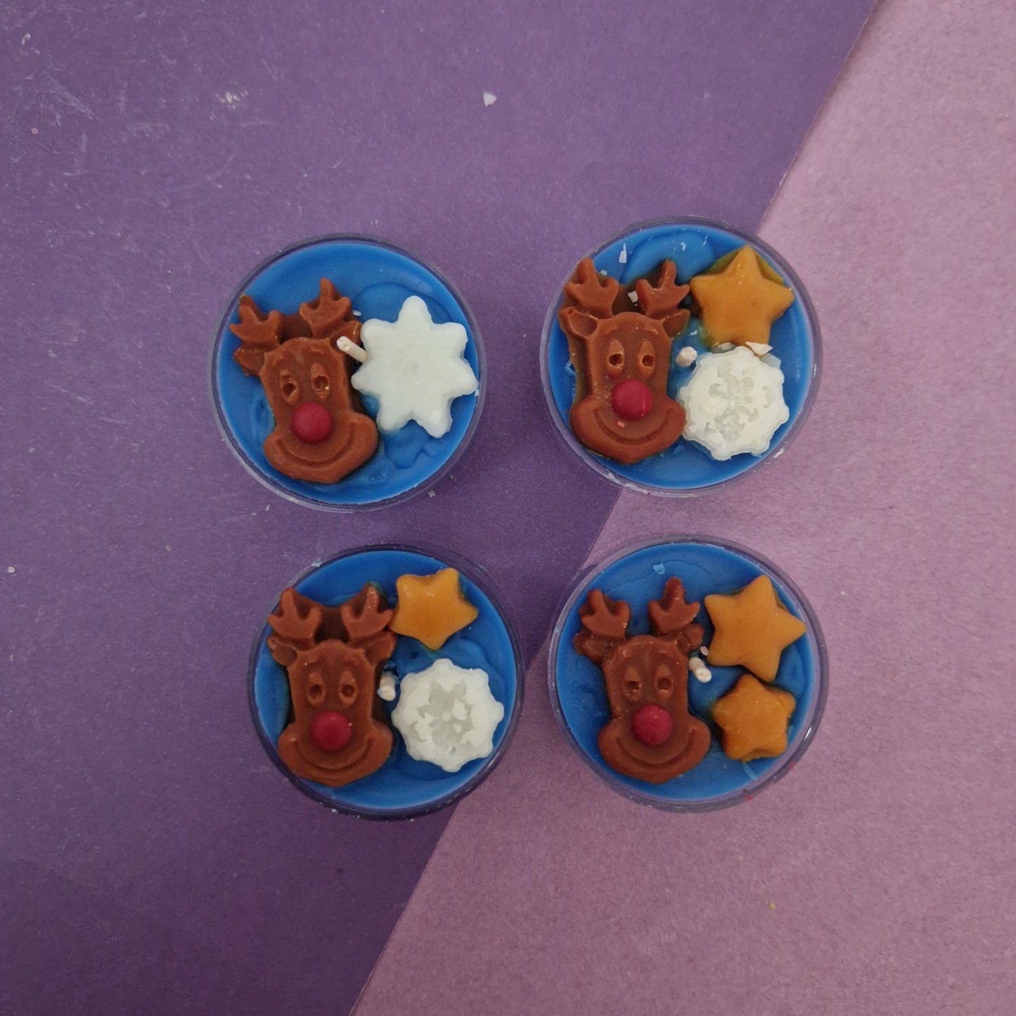 Rudolph tealight candle