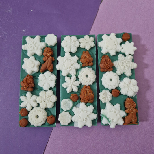 Woodland Chipmunks soy snap bar wax melt