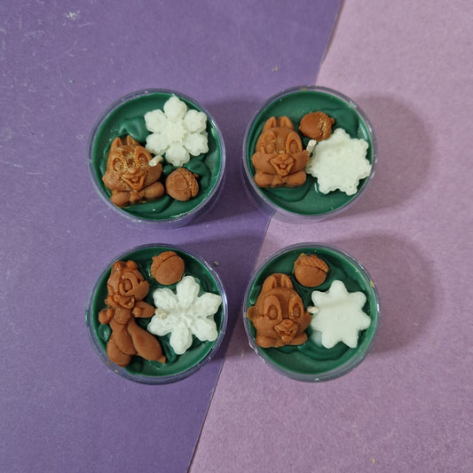 Woodland Chipmunks tealight candle