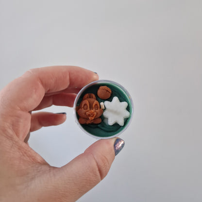 Woodland Chipmunks tealight candle