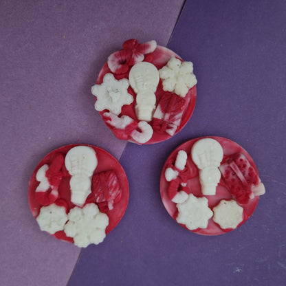 Candy Cane Snowman soy block wax melt