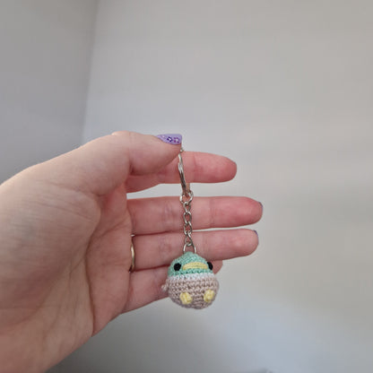 Mallard Duck micro crochet keyring