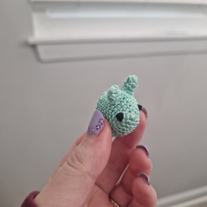 Bunny rabbit micro crochet keyring