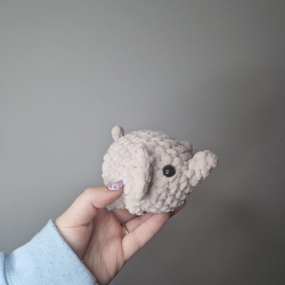 Elephant small crochet plushie