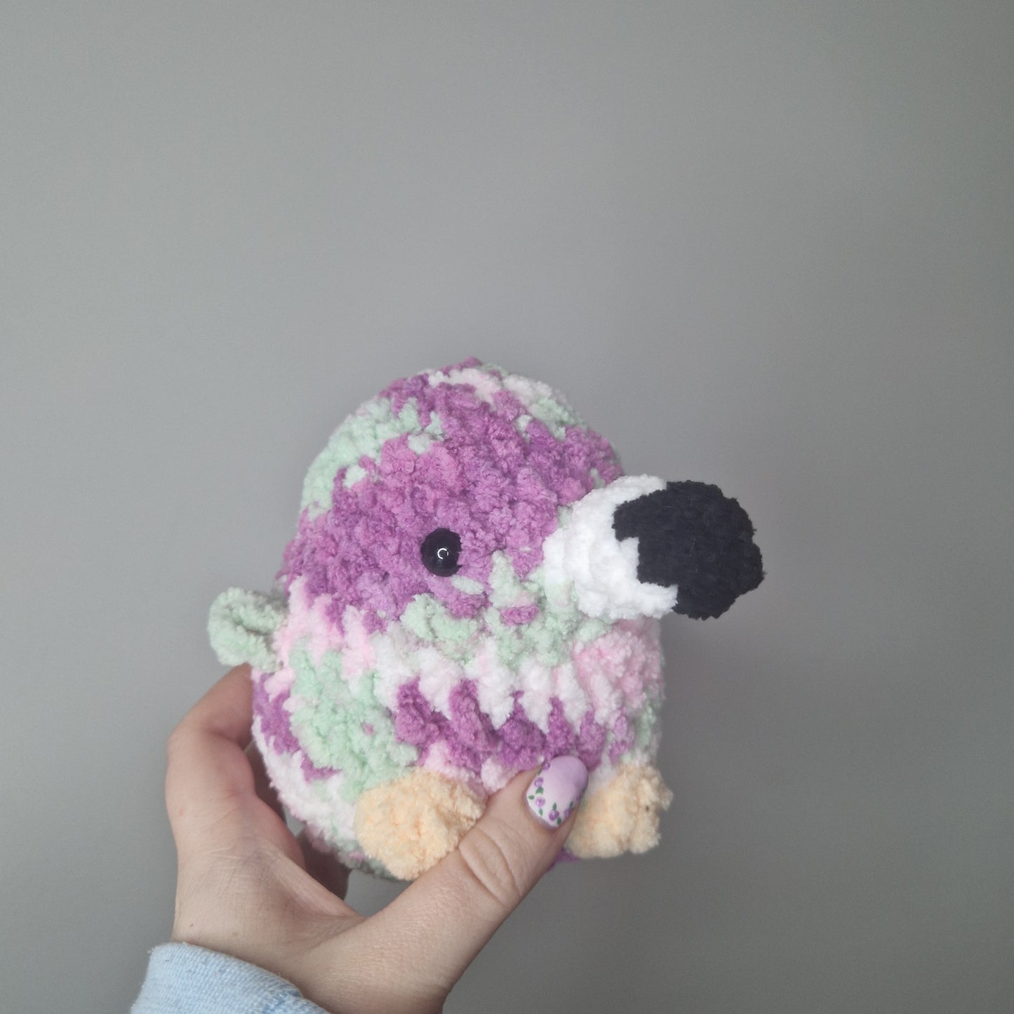 Flamingo small crochet plushie