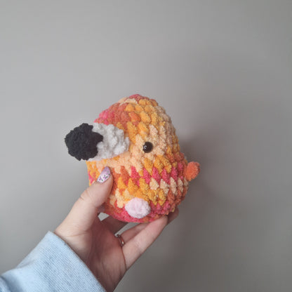 Flamingo small crochet plushie