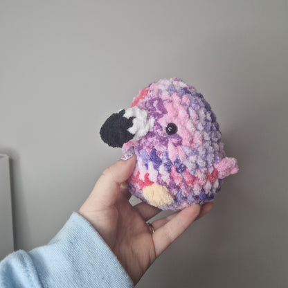 Flamingo small crochet plushie