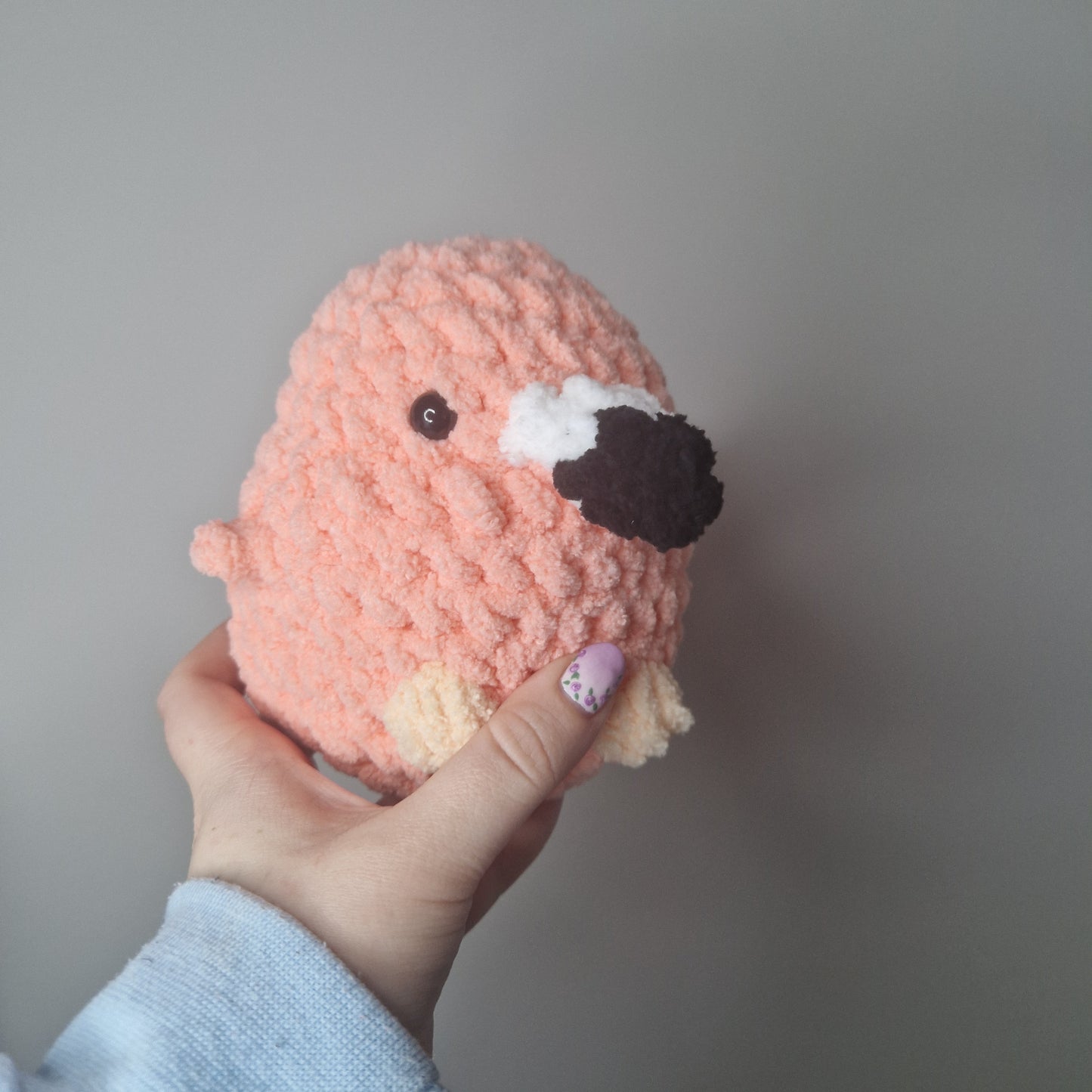 Flamingo small crochet plushie