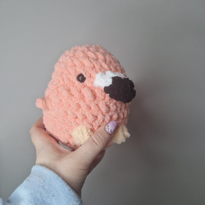 Flamingo small crochet plushie