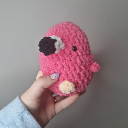 Flamingo small crochet plushie