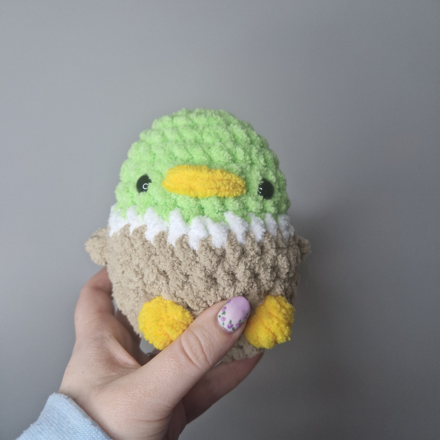 Mallard duck small crochet plushie