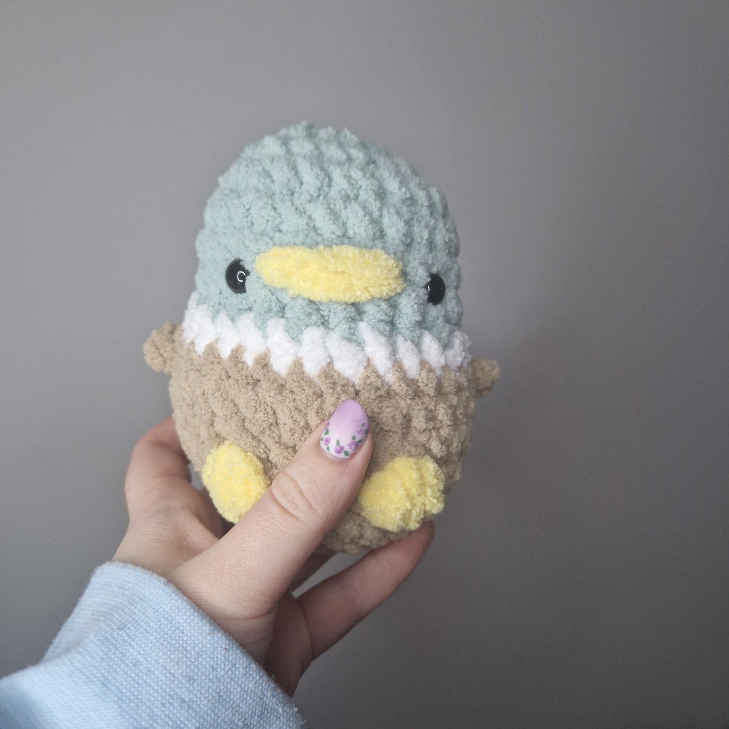 Mallard duck small crochet plushie