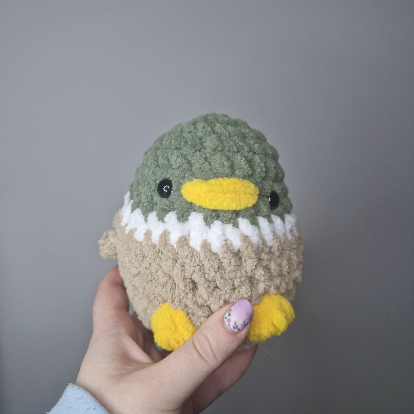 Mallard duck small crochet plushie