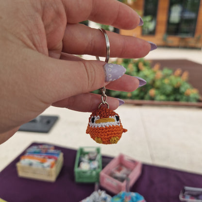 Baby Penguin micro crochet keyring