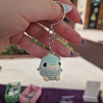 Baby Penguin micro crochet keyring