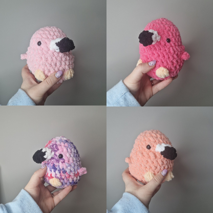 Flamingo small crochet plushie