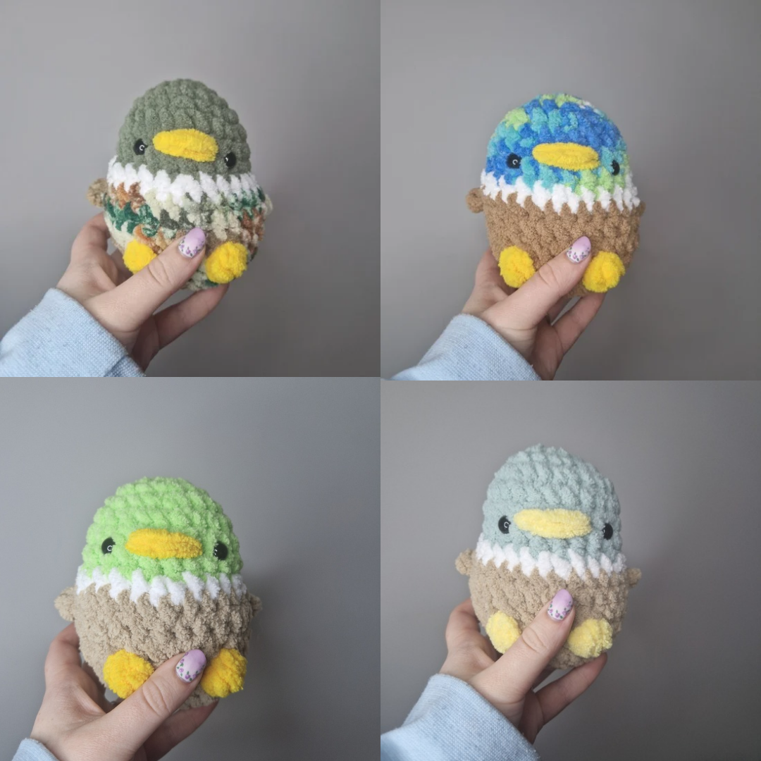 Mallard duck small crochet plushie