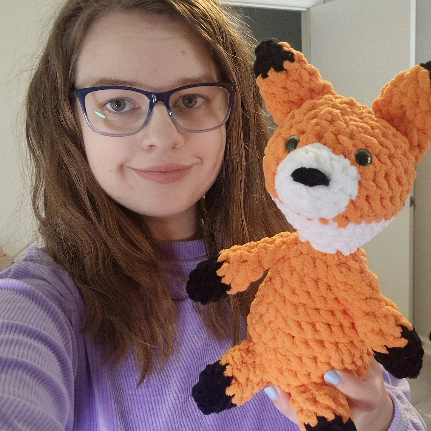 Fox crochet plushie