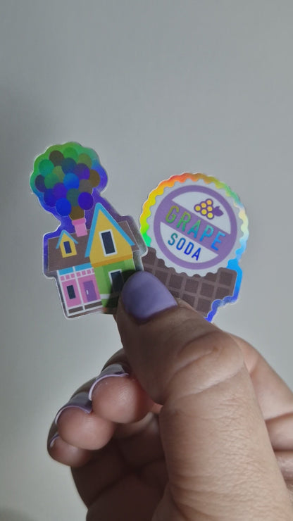 Wilderness Explorer sticker single or duo with a holographic outline