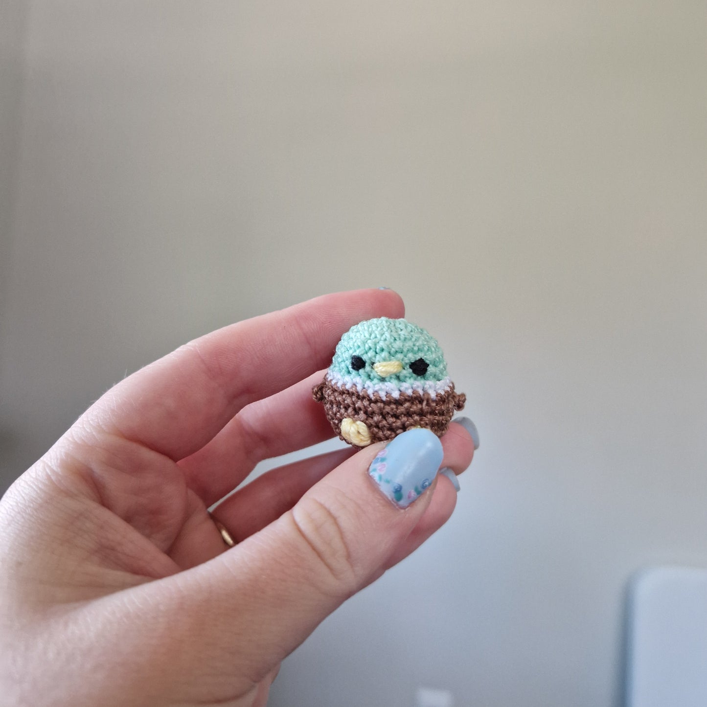 Microcrochet duck crochet plushie