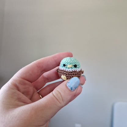 Microcrochet duck crochet plushie