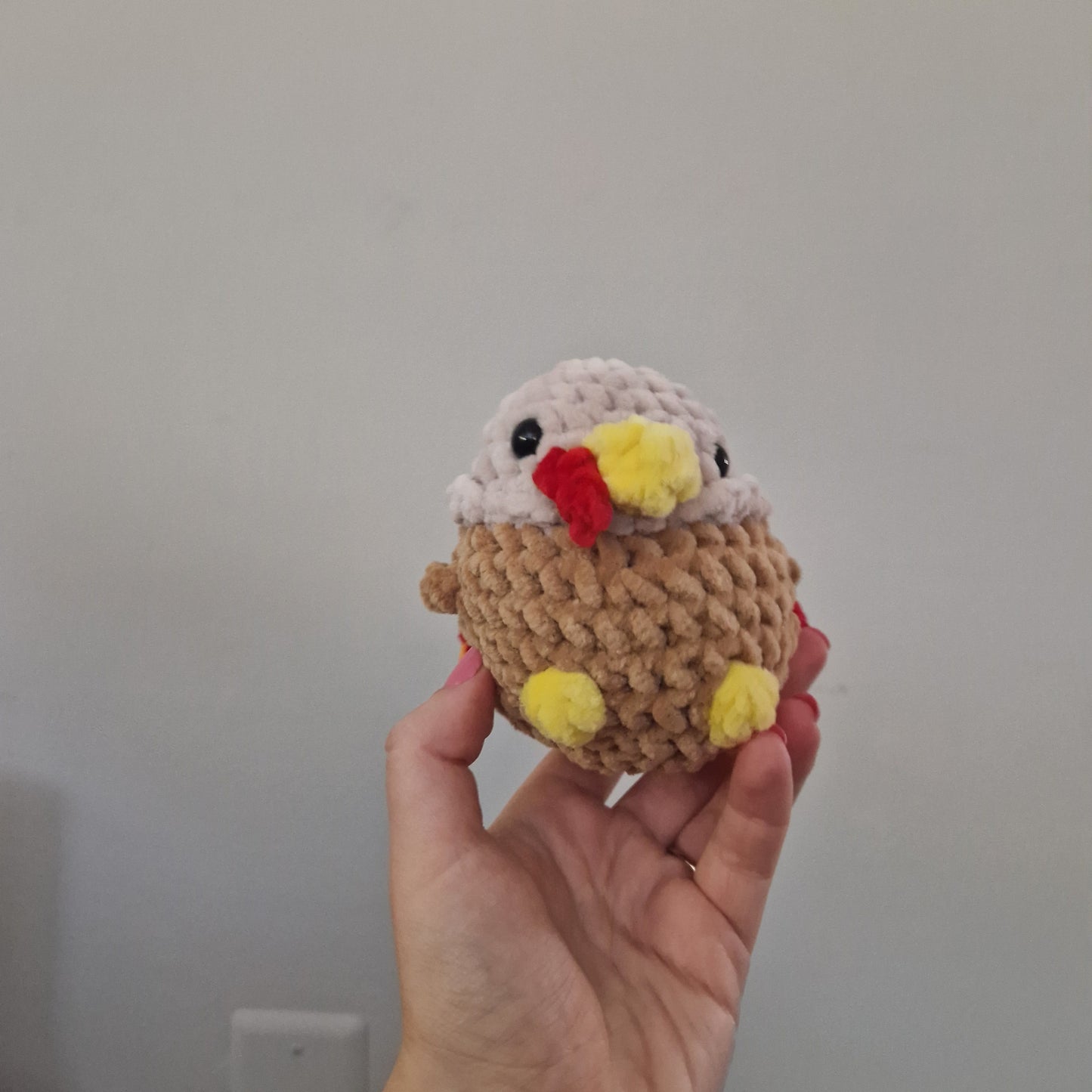 Light brown turkey crochet plushie