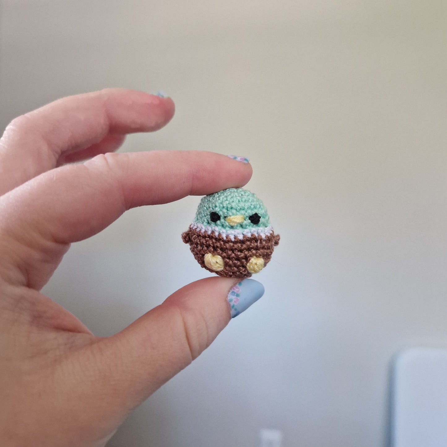 Microcrochet duck crochet plushie