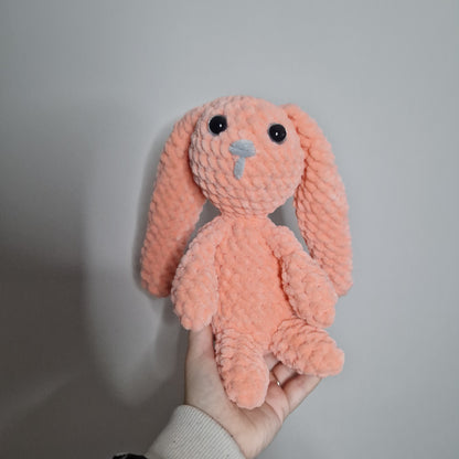 Pink bunny rabbit crochet plushie