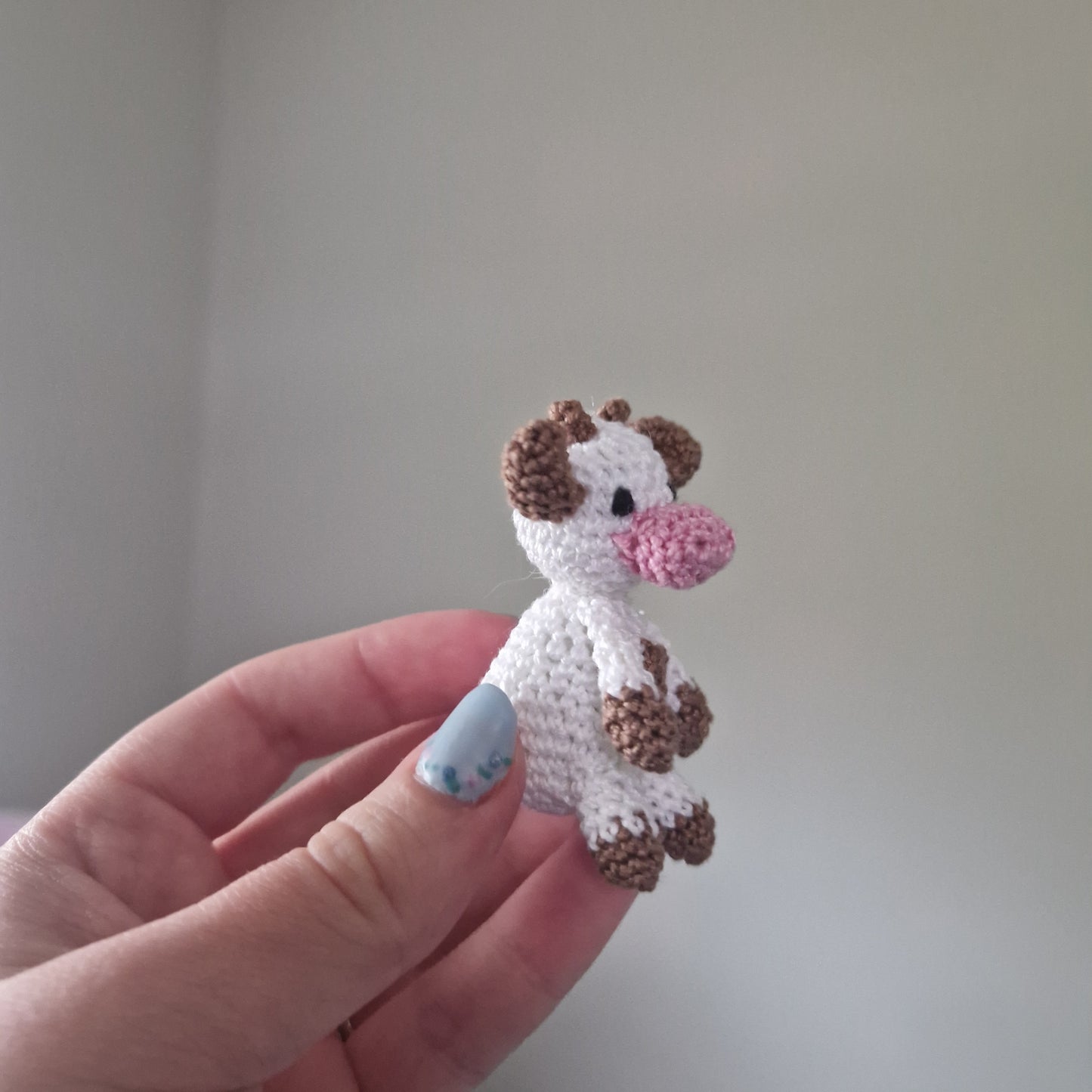 Microcrochet cow crochet plushie