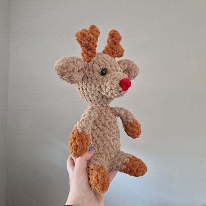 Reindeer crochet plushie