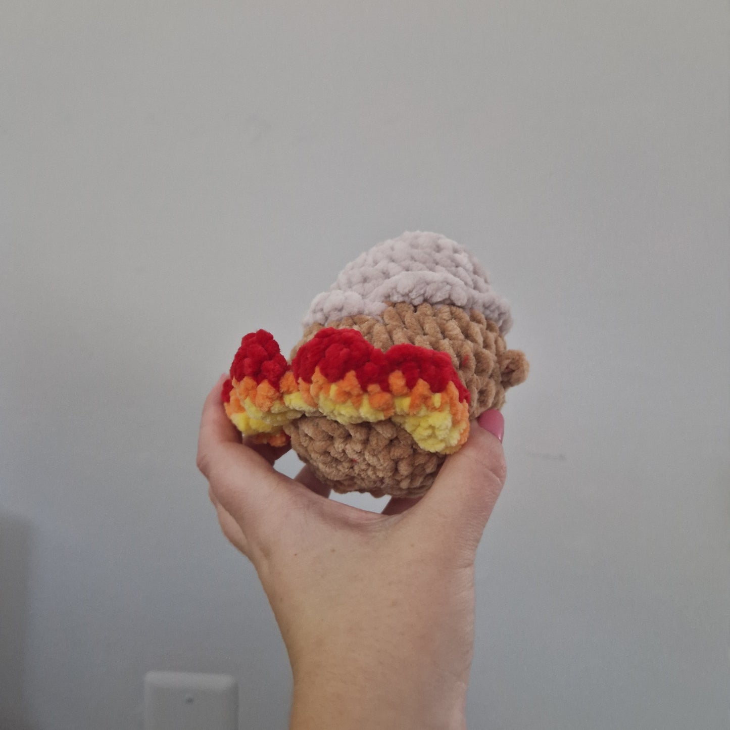 Light brown turkey crochet plushie