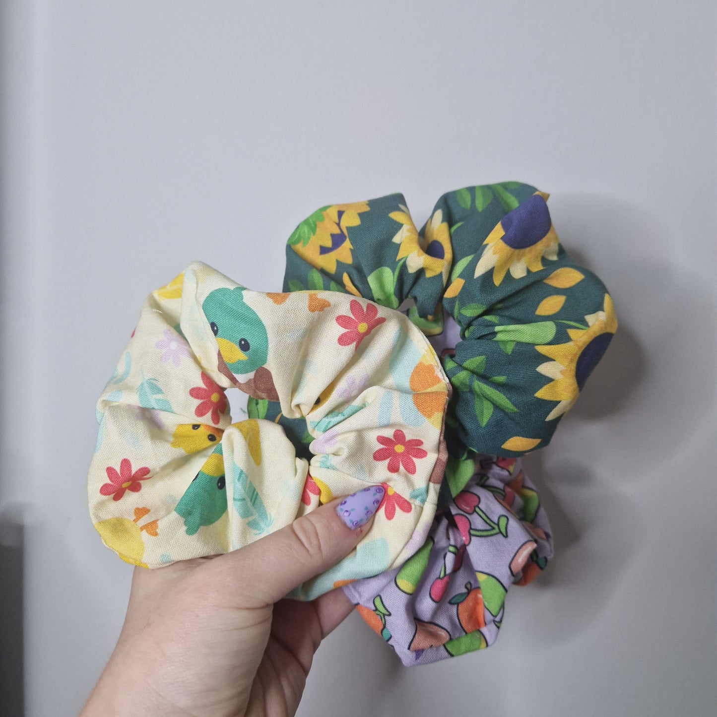 Duck cotton hair scrunchie