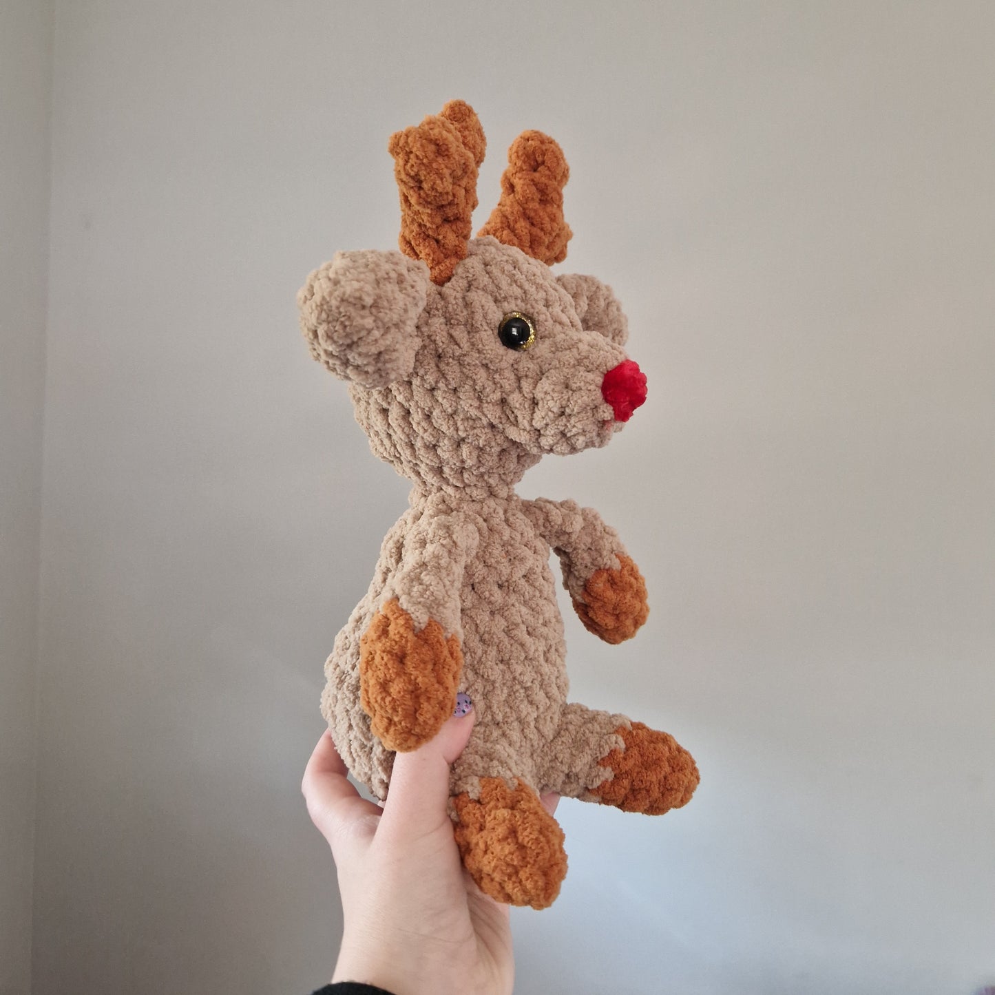 Reindeer crochet plushie