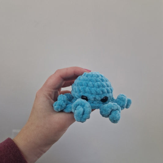 Blue octopus crochet plushie